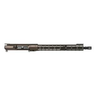 M4E1 Threaded 16" 5.56 Mid-Length No Forward Assist Complete Upper w/ 15" M-LOK S-ONE Handguard - Kodiak Brown Anodized