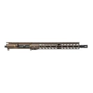 M4E1 Threaded 14.5" 5.56 Carbine-Length M4 QPQ Barrel Complete Upper 13.5" Slimline Handguard - Kodiak Brown Anodized